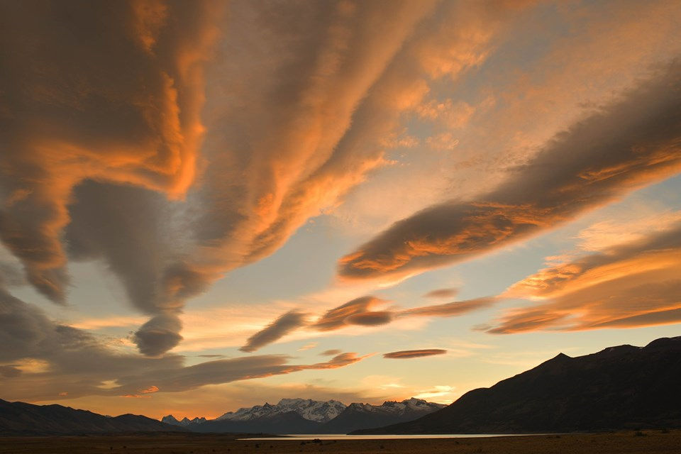 Atardecer patagónico en Rio Mitre
